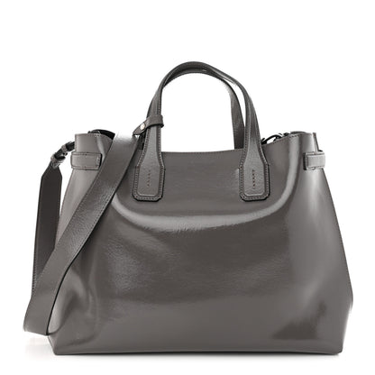 Burberry Soft Calfskin Medium Banner Tote Sepia Grey 1 of 10