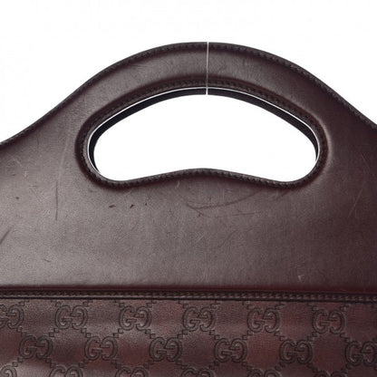 Gucci Guccissima Large Punch Top Handle Tote Dark Brown 10 of 15