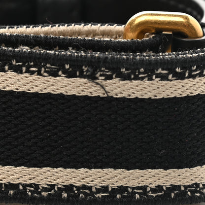 Christian Dior Canvas Embroidered Shoulder Strap Black 6 of 6