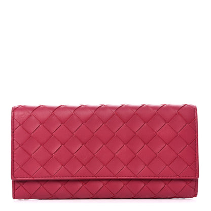 Bottega Veneta Nappa Intrecciato Continental Flap Wallet Antique Pink 1 of 9