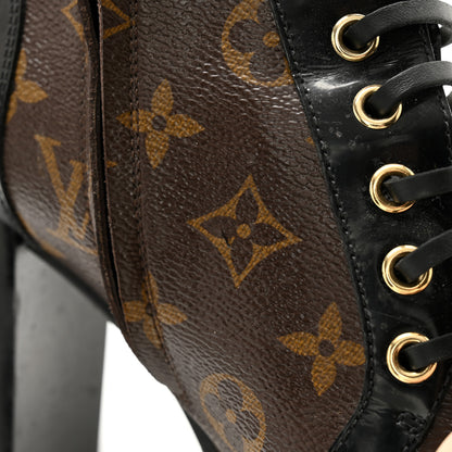 Louis Vuitton Patent Calfskin Monogram Star Trail Ankle Boots 39 Black 13 of 14