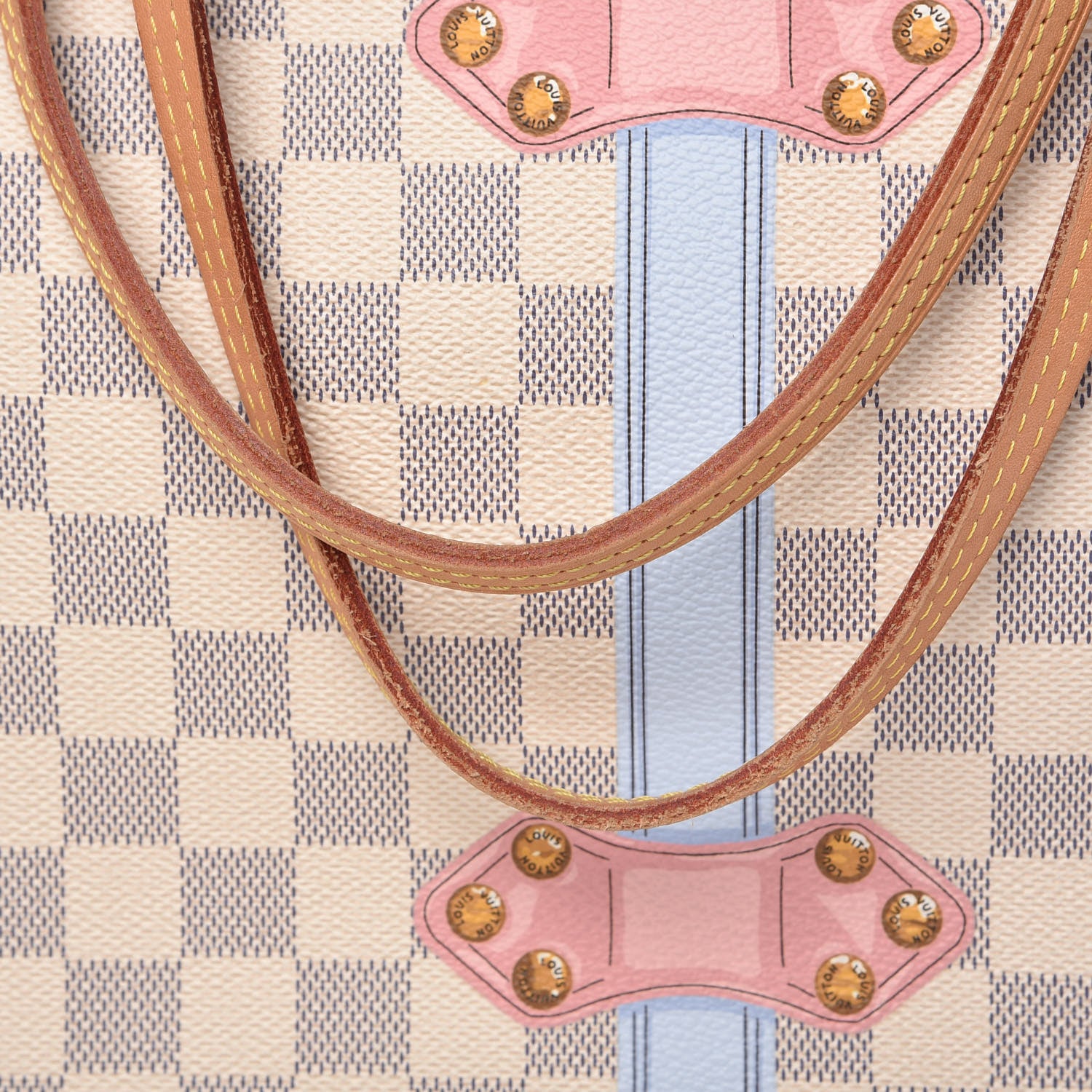 Louis Vuitton Damier Azur Summer Trunks Neo Neverfull MM 17 of 19