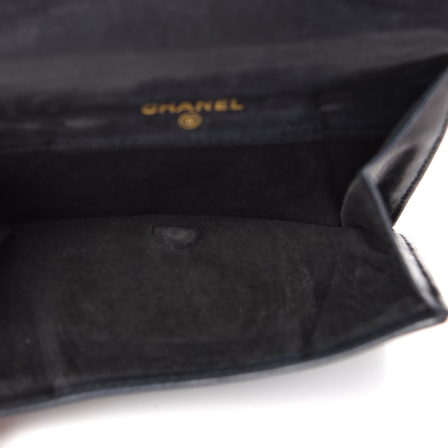 Lambskin Timeless CC Compact French Wallet Black