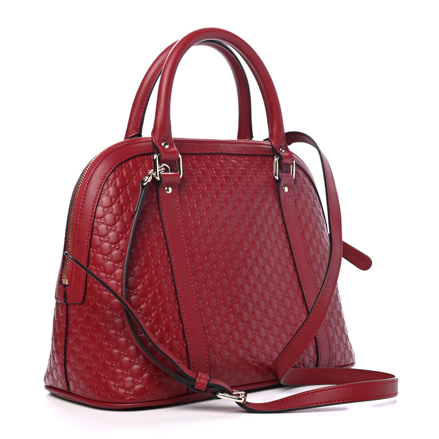 Microguccissima Medium Dome Bag Red