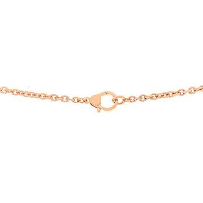 Hermes 18K Rose Gold Diamond Finesse Lariat Necklace 5 of 6