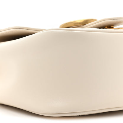 Gucci Calfskin Matelasse Mini GG Marmont Square Shoulder Bag White 8 of 10