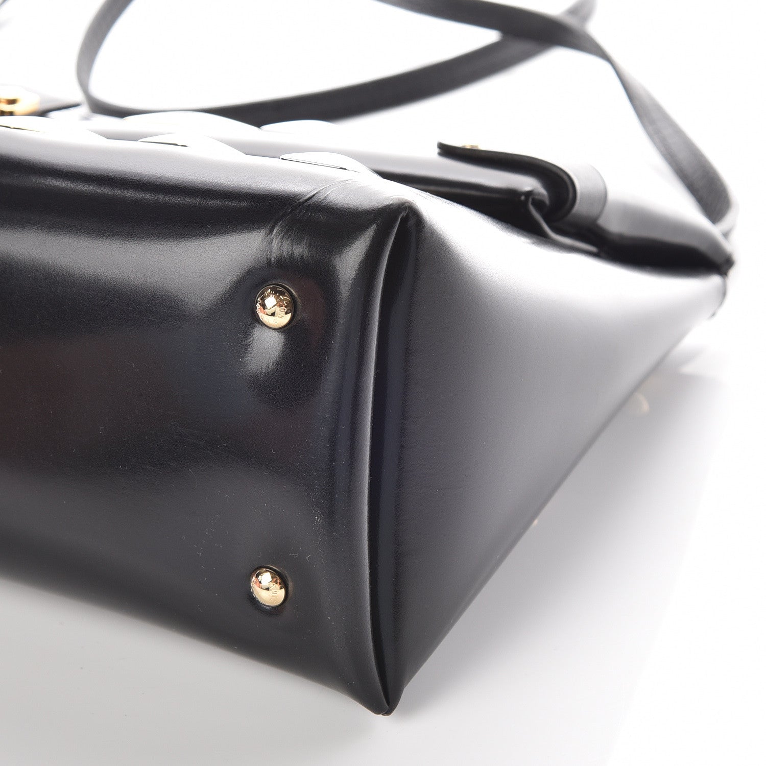 Louis Vuitton Glazed Calfskin Sac Triangle PM Black 6 of 14