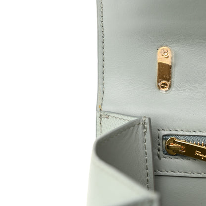 Salvatore Ferragamo Printed Calfskin Ginny Shoulder Bag Opal 11 of 11