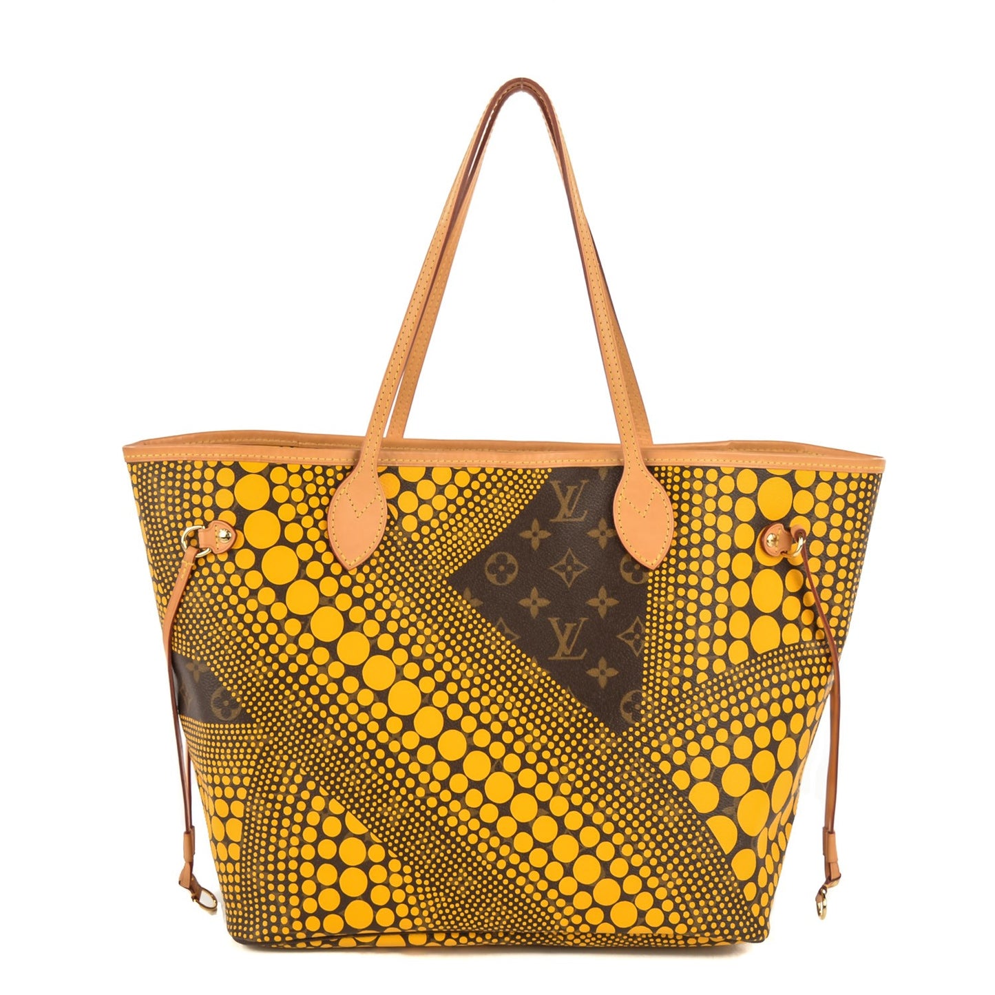 Monogram Kusama Waves Neverfull MM Yellow