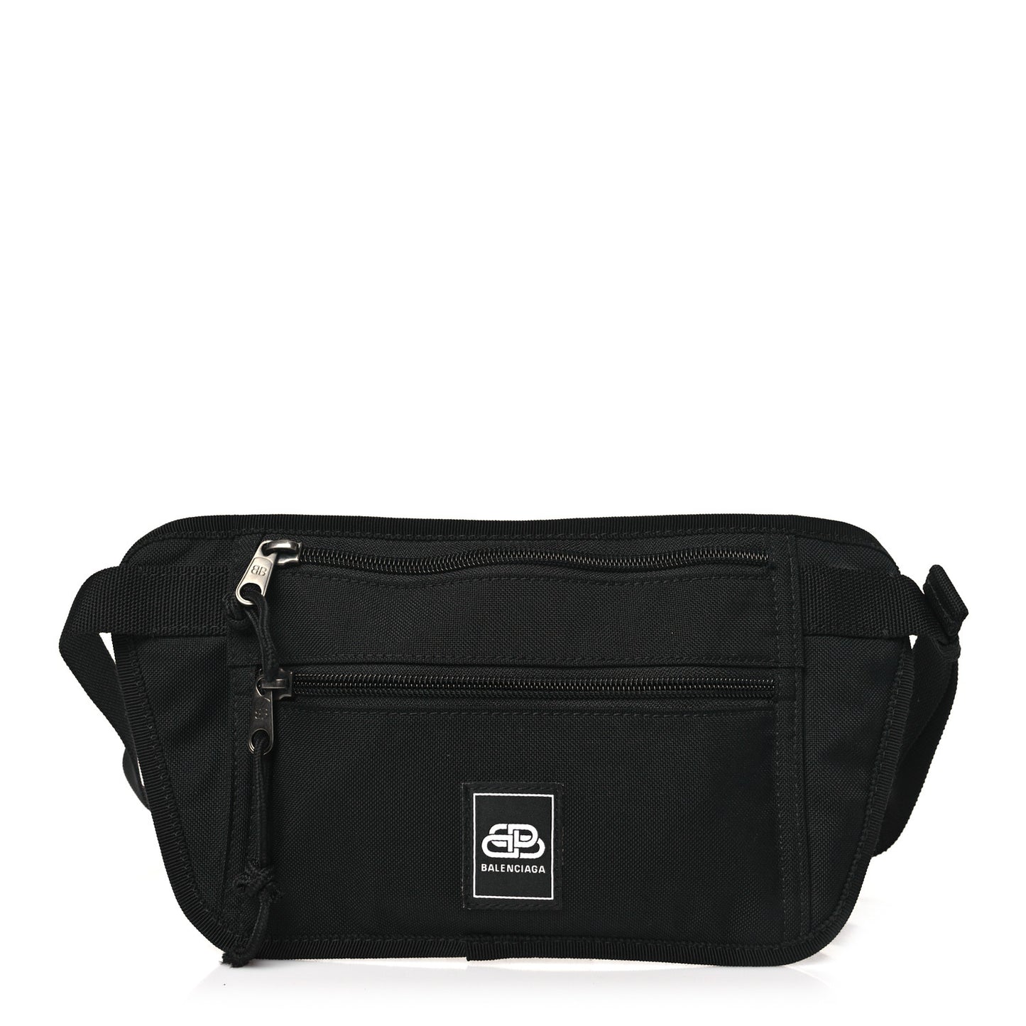 Sustainable Casual Nylon Weekend Belt Wallet Black