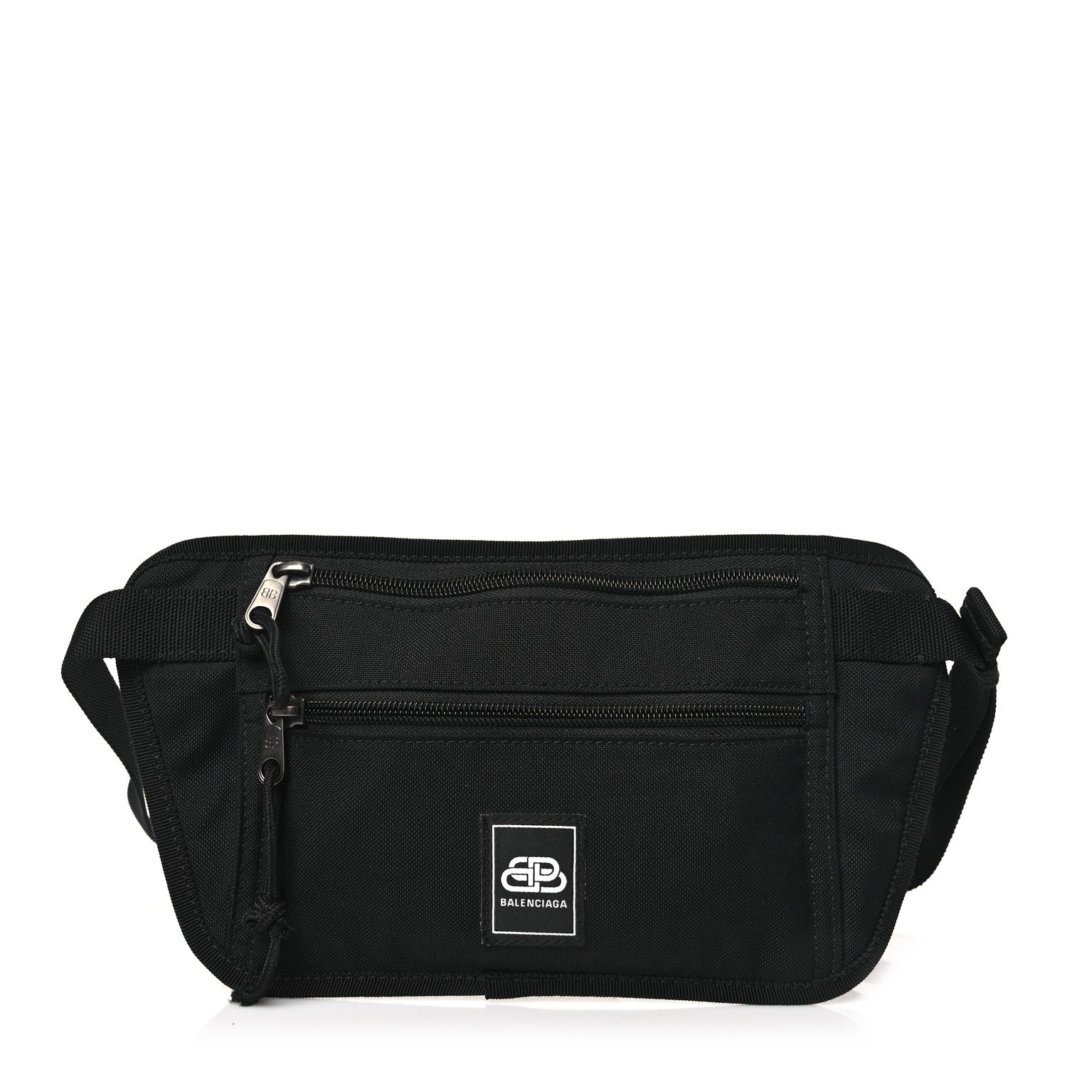 Balenciaga Sustainable Casual Nylon Weekend Belt Wallet Black 1 of 10