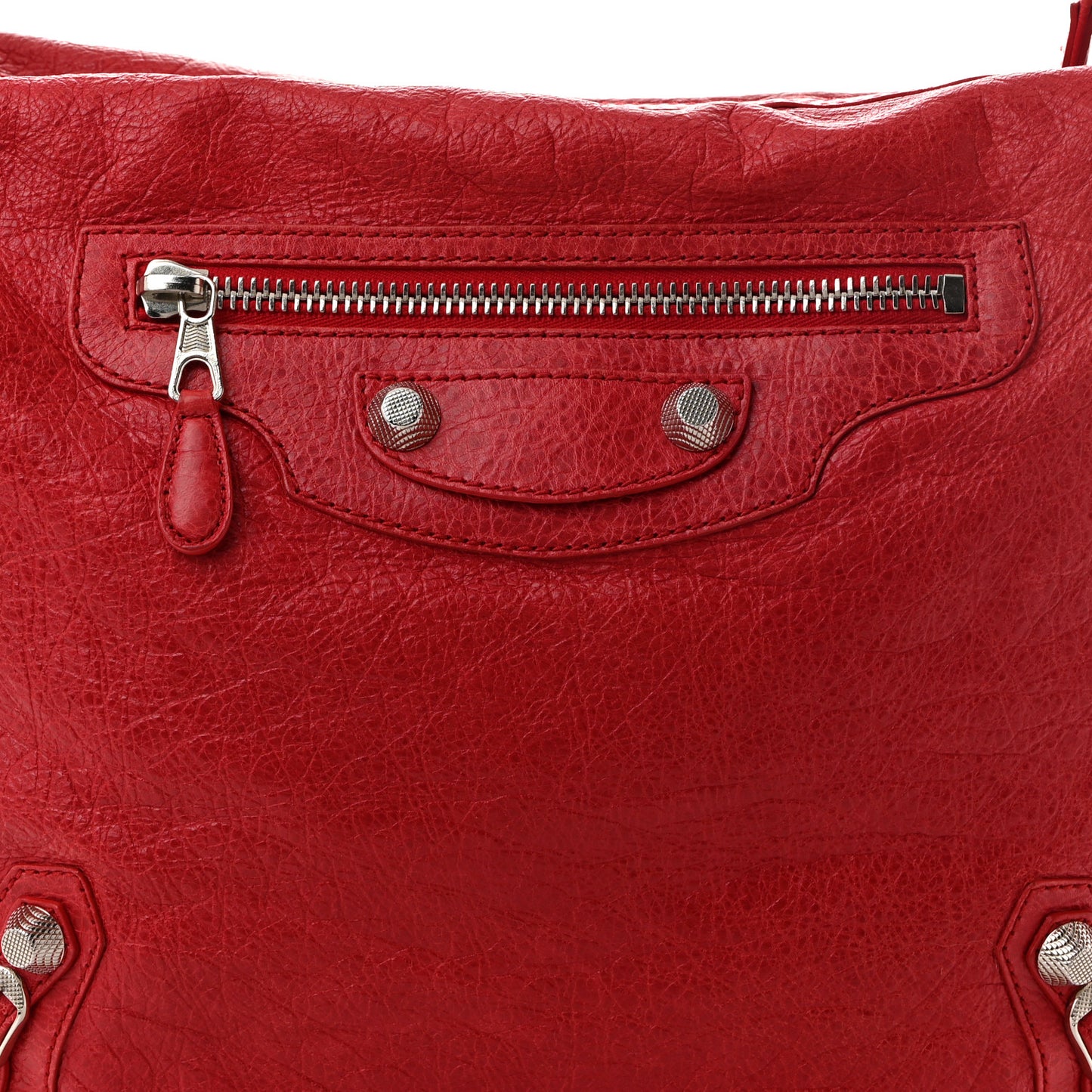Agneau Giant 12 Silver Hardware Day Hobo Coquelicot