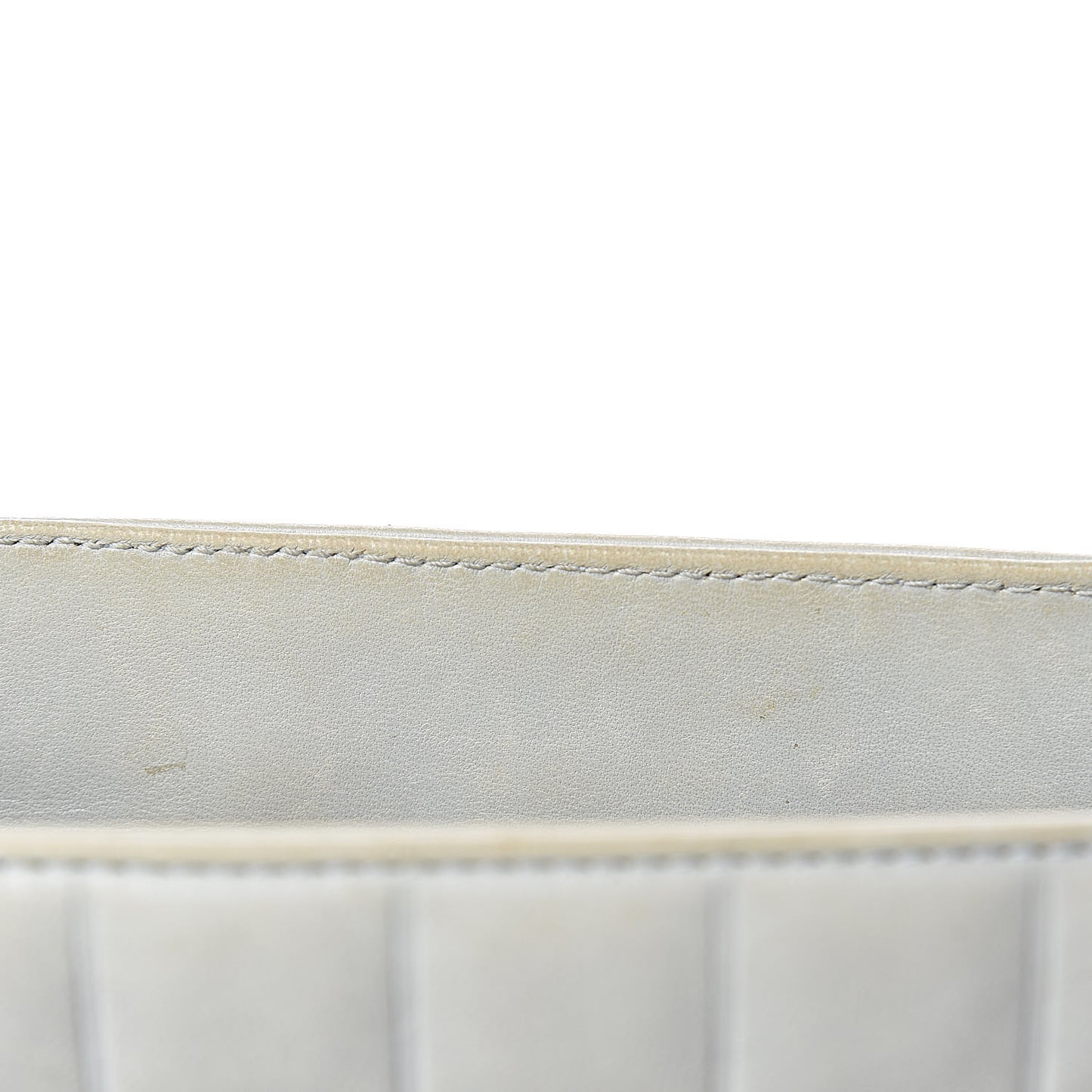 Lambskin Chocolate Bar Quilted Small Shoulder Bag Light Blue