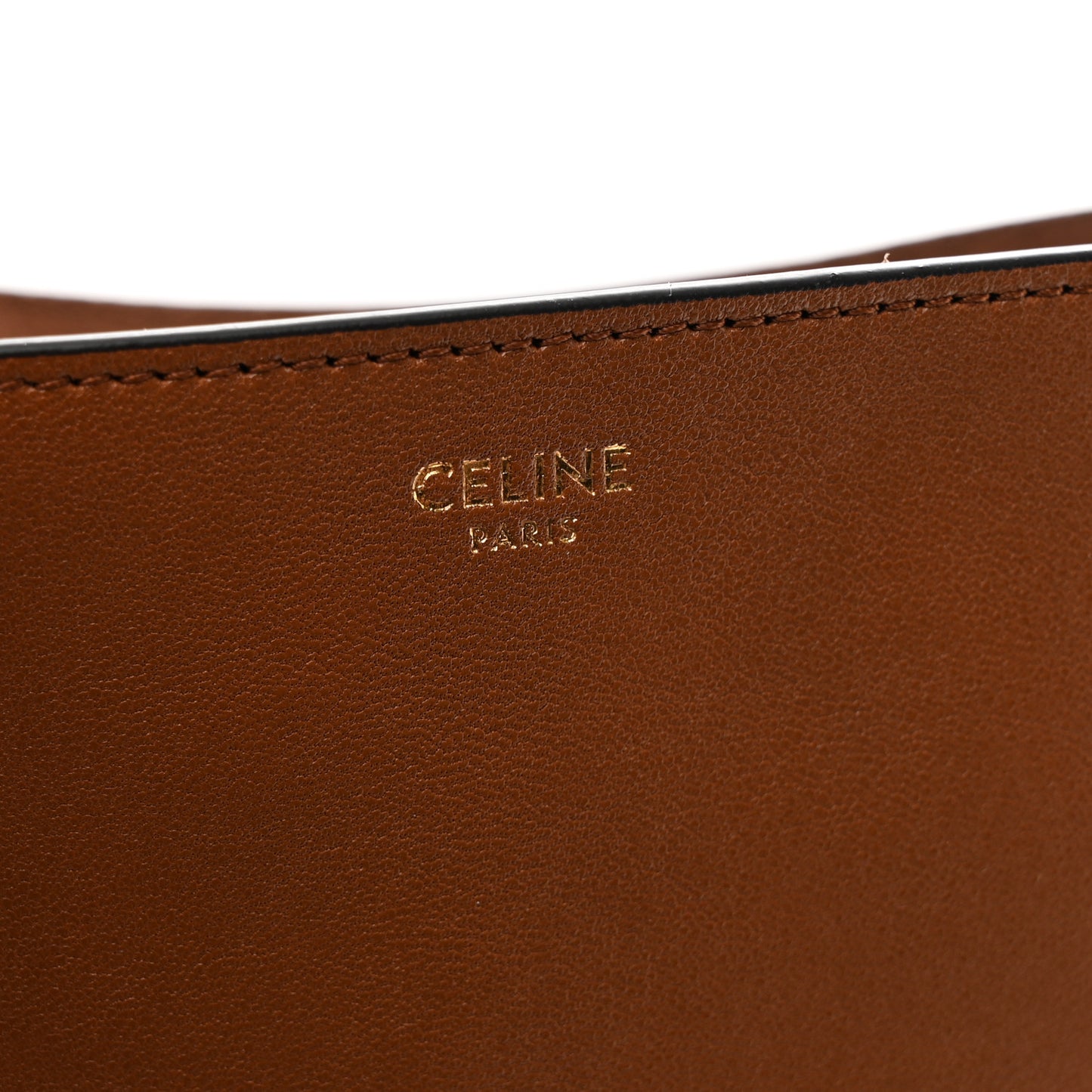 Shiny Lambskin Soft Triomphe Besace Bag Soft Tan