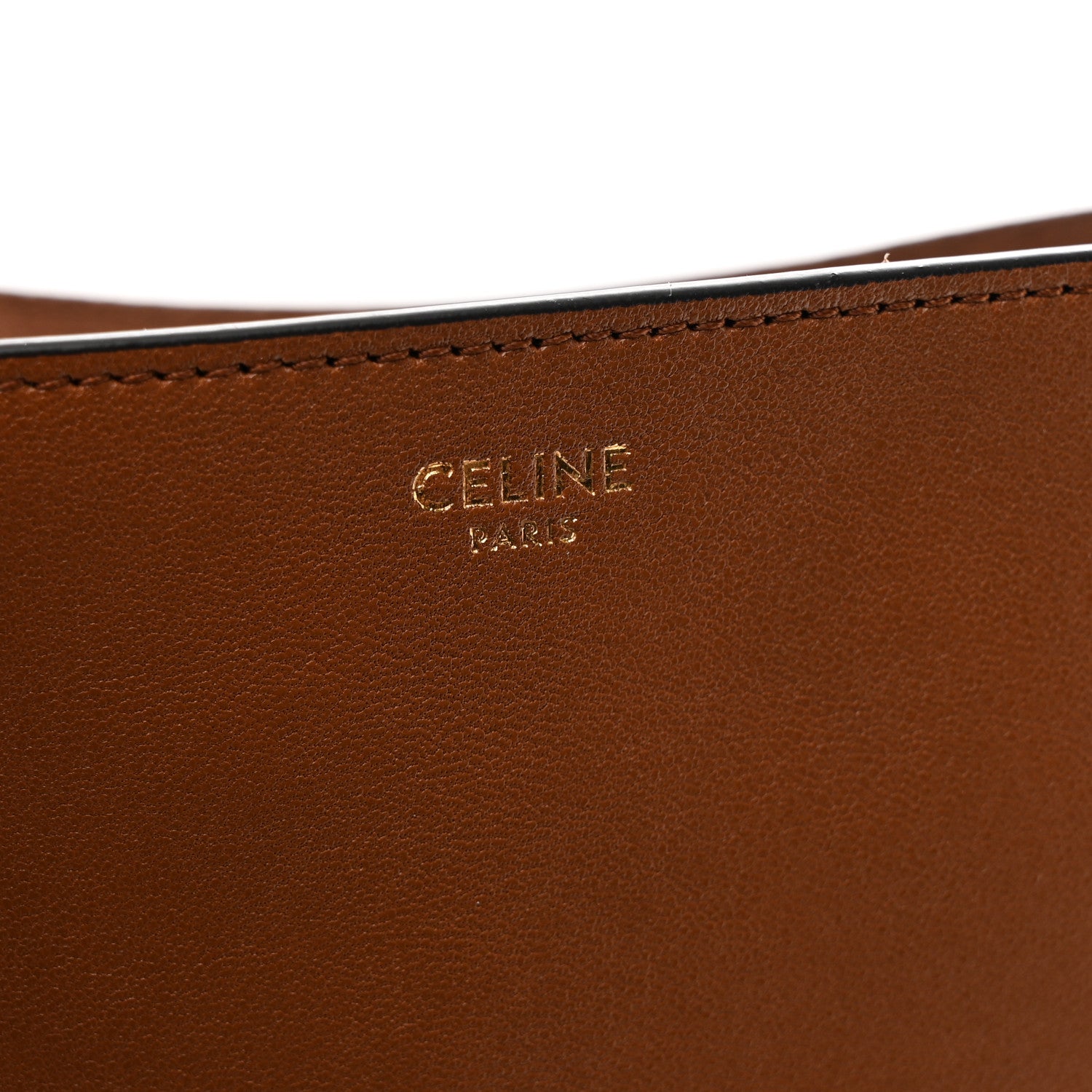 Celine Shiny Lambskin Soft Triomphe Besace Bag Soft Tan 6 of 10