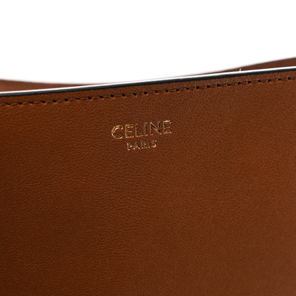 Celine Shiny Lambskin Soft Triomphe Besace Bag Soft Tan 6 of 10