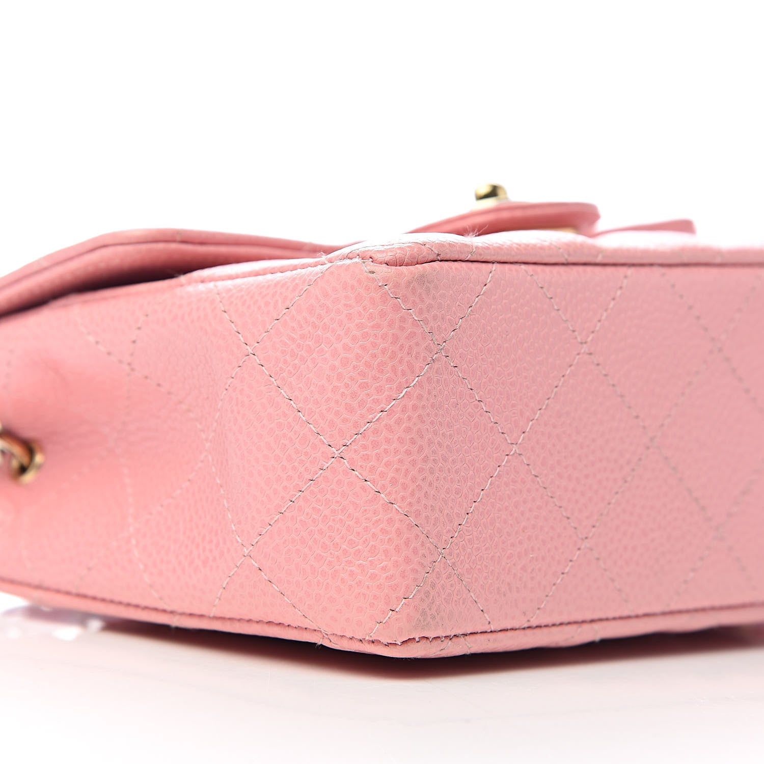 Chanel Caviar Quilted Mini Square Flap Pink 10 of 12