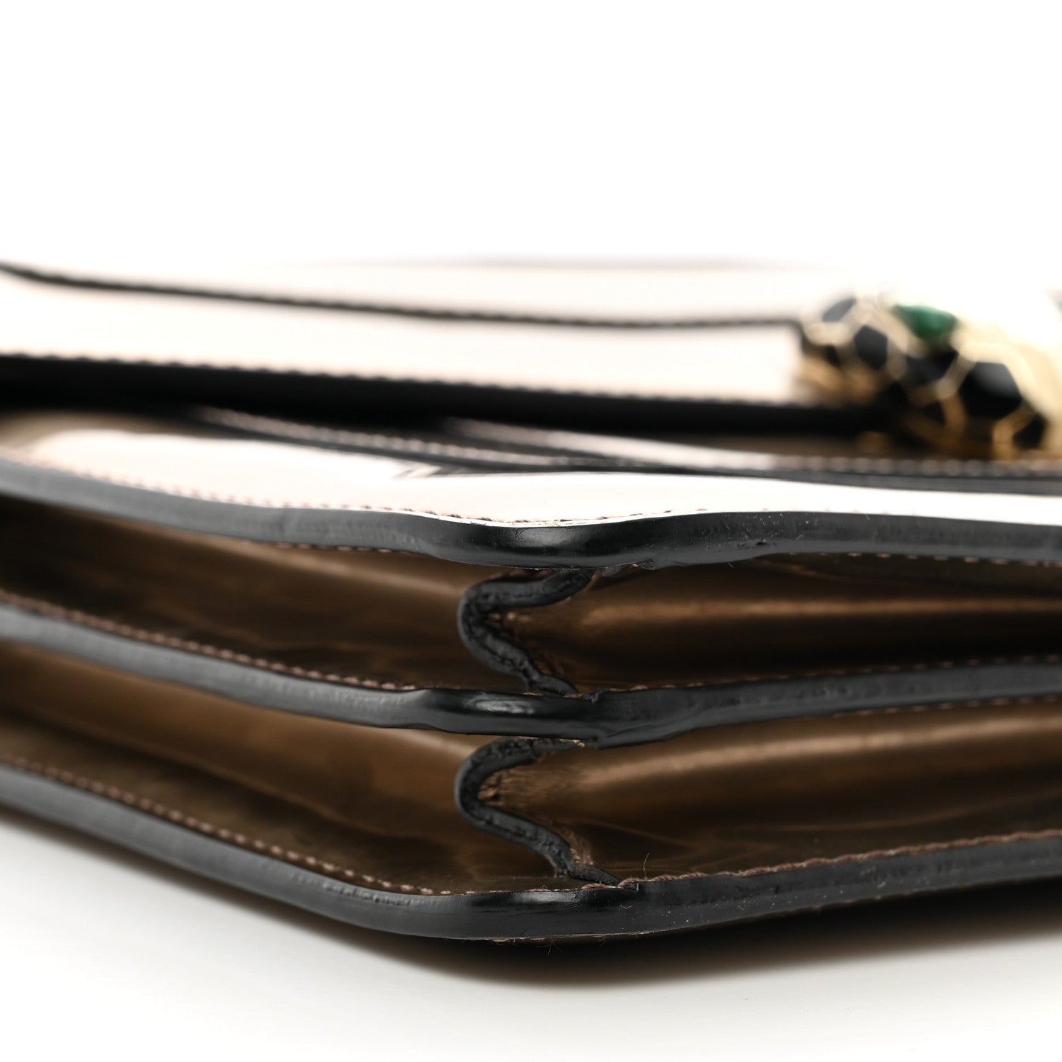 Bulgari Metallic Calfskin Serpenti Forever Crossbody Bag Gold 9 of 11