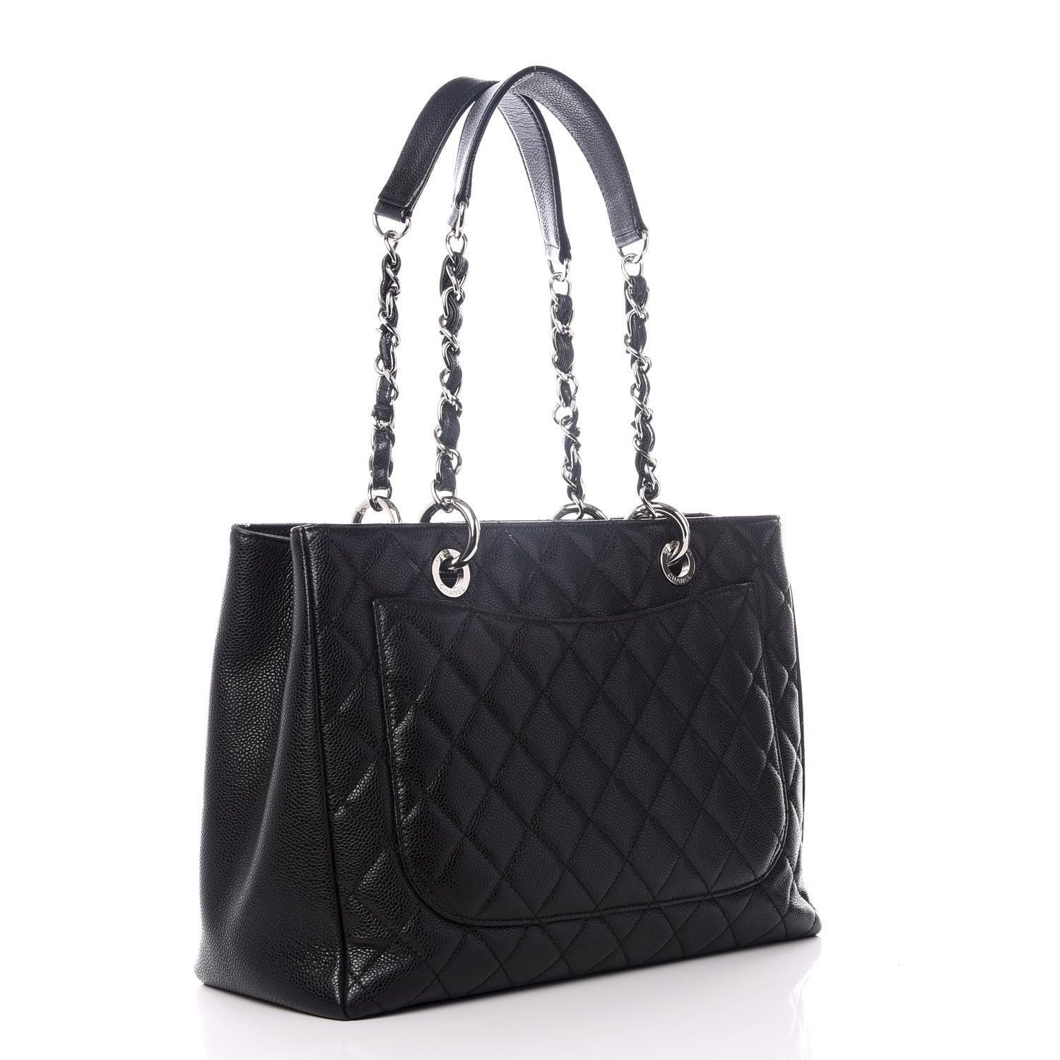 Chanel Caviar Quilted Grand Shopping Tote GST Black 2 of 8