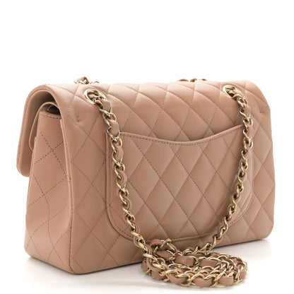 Chanel Lambskin Quilted Small Double Flap Beige 3 of 11