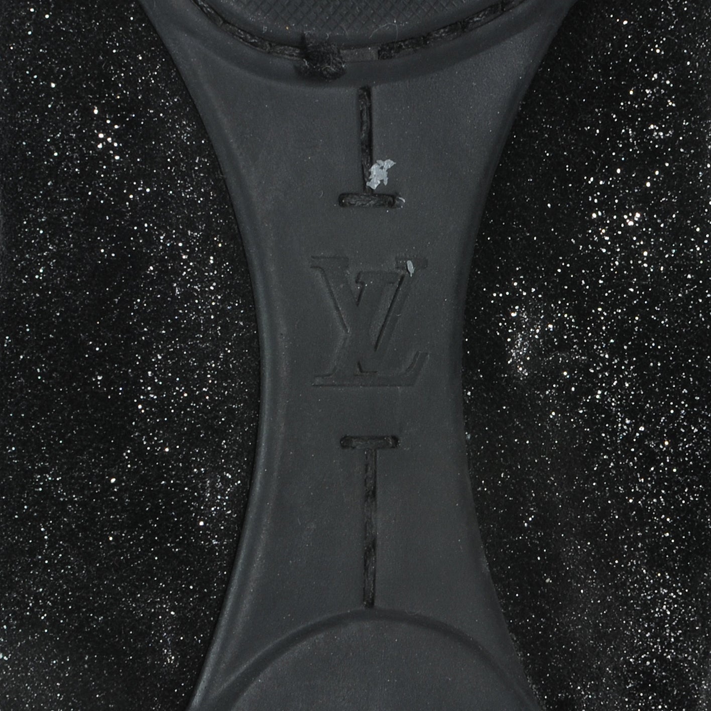 Louis Vuitton Suede Shimmer Whisper Flats 38 Black 7 of 8