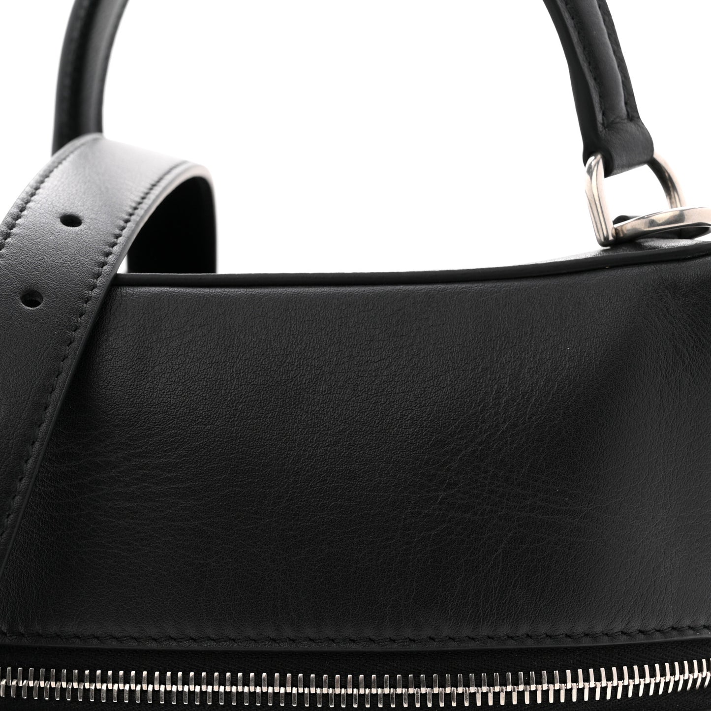 Dolly Calfskin 4X4 Shoulder Bag Black White