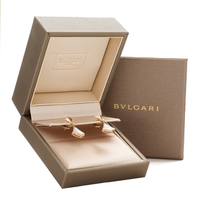 Bulgari 18K Rose Gold Diamond Mother of Pearl Divas' Dream Earrings 5 of 5