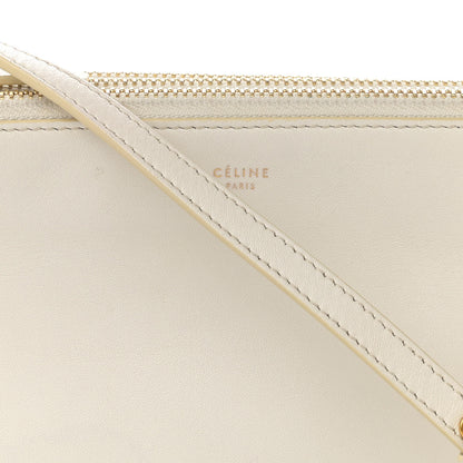Celine Lambskin Small Trio Crossbody Bag White 10 of 13
