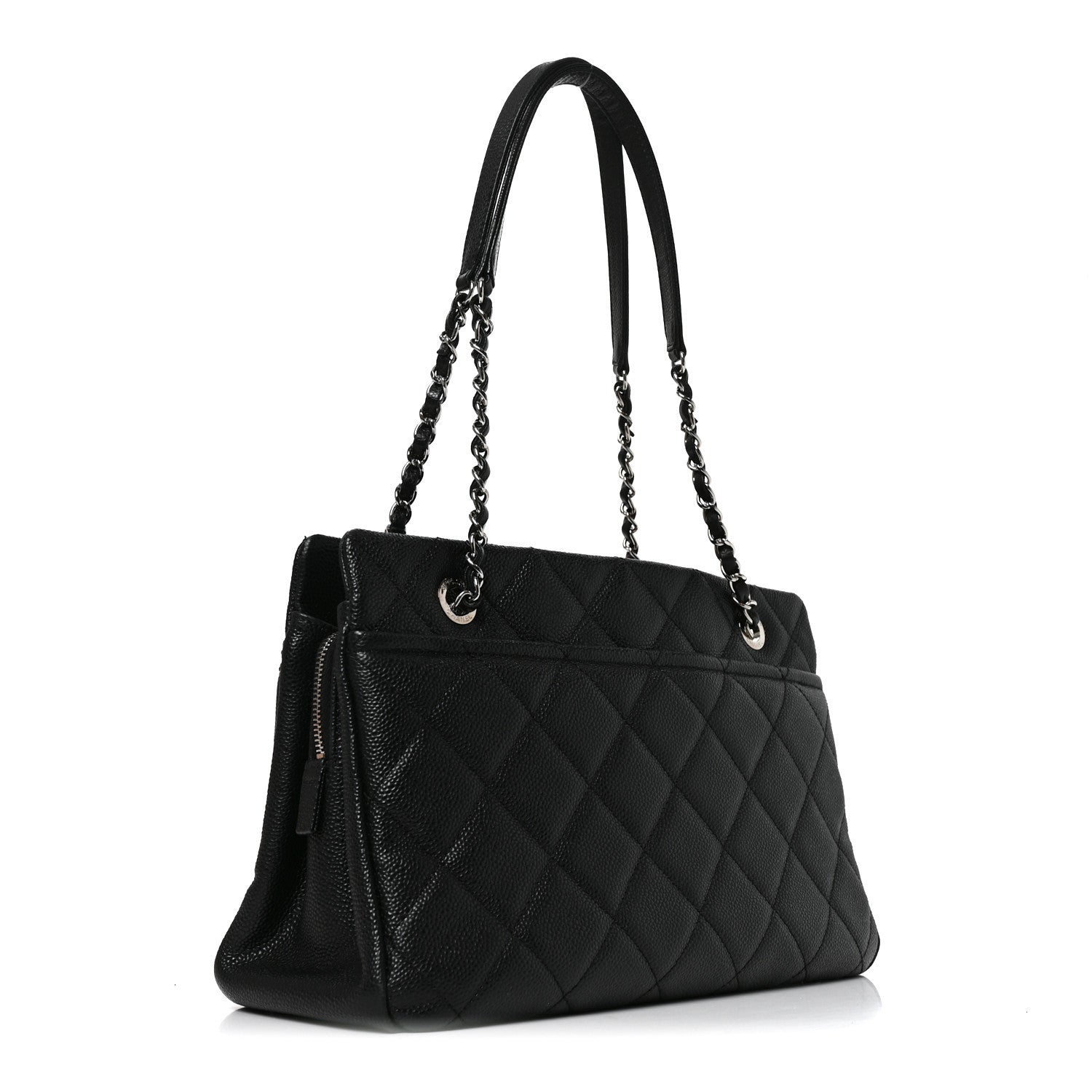 Chanel Caviar Quilted Timeless CC Soft Tote Black 2 of 10