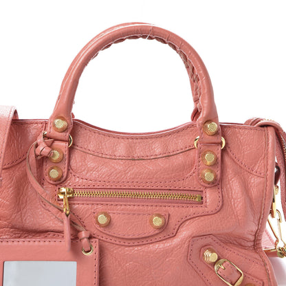 Balenciaga Agneau Giant 12 Gold Hardware Mini City Rose Azalee Rose Jaipur 9 of 9