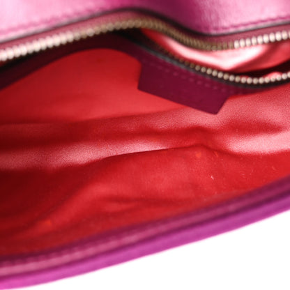 Gucci Velvet Matelasse Small GG Marmont Shoulder Bag Fuchsia Violet Cyclamen 5 of 10