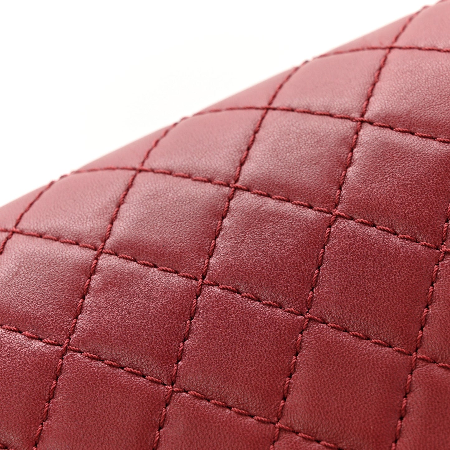 Tweed Lambskin Quilted Medium Braided Jacket Boy Flap Dark Red Grey