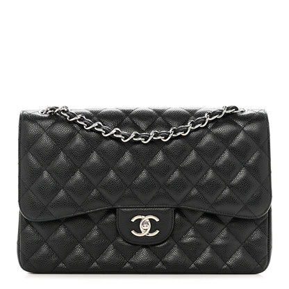 Chanel Caviar Quilted Jumbo Double Flap Black 1 of 9
