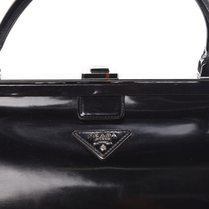 Prada Spazzolato Frame Bag Black 10 of 10