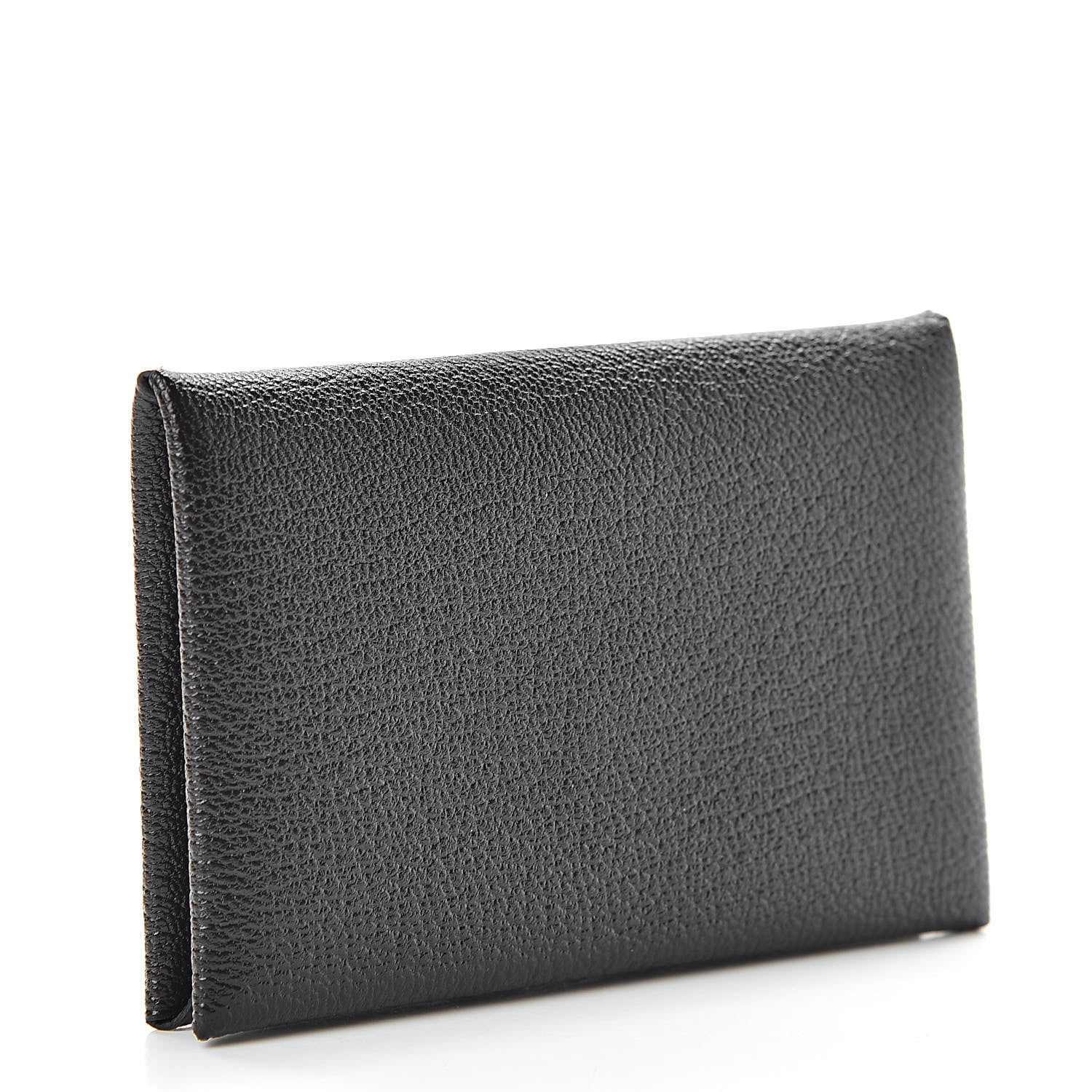 Hermes Chevre Mysore Calvi Card Case Black 3 of 8