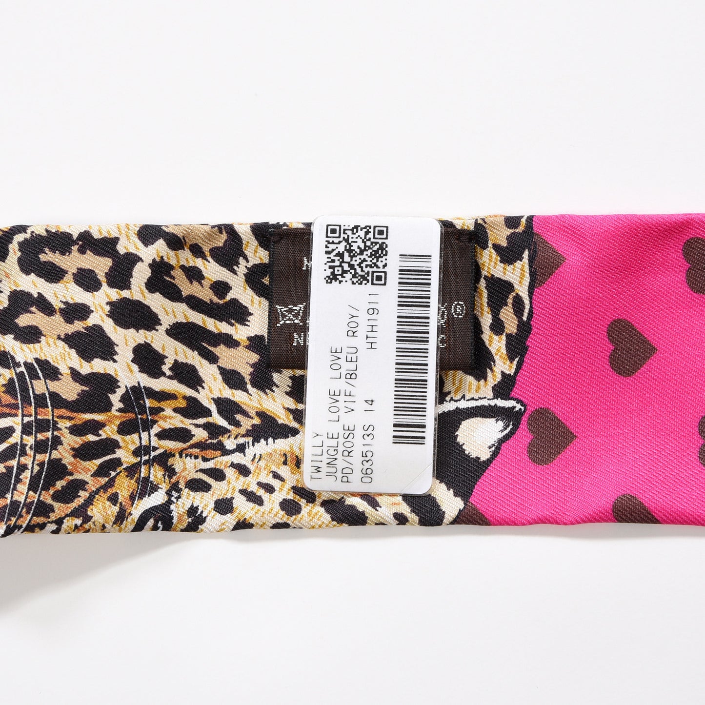 Silk Jungle Love Love Twilly Rose Vif Bleu Roy