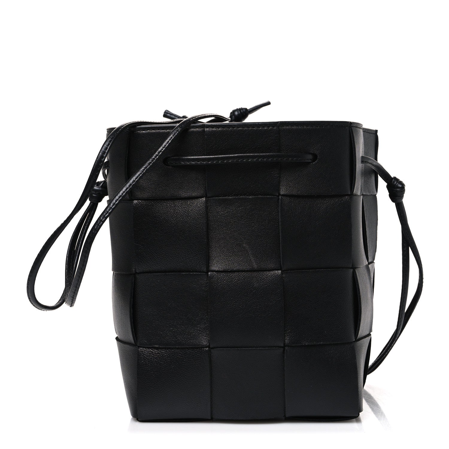 Bottega Veneta Nappa Maxi Intrecciato Cassette Bucket Bag Black 1 of 8