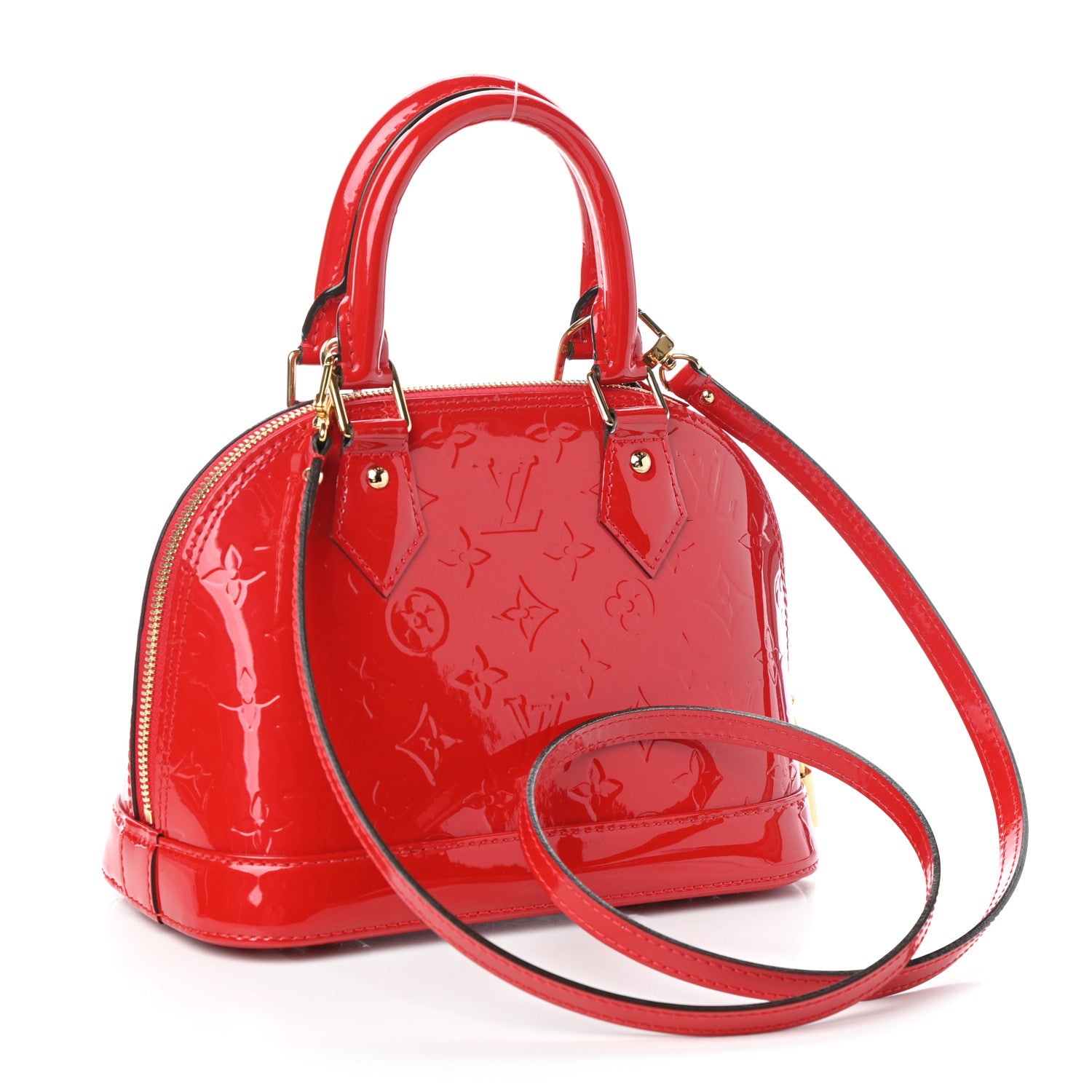 Louis Vuitton Vernis Alma BB Cherry 3 of 9