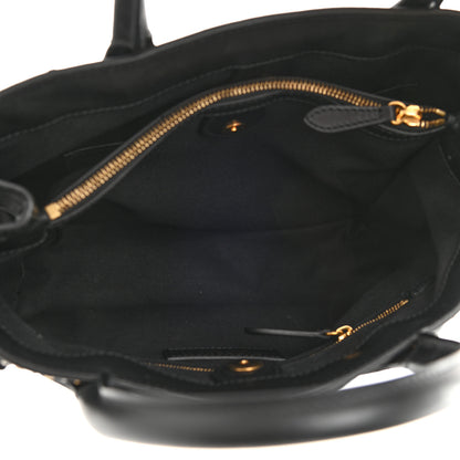 Burberry Smooth Calfskin Riveted Medium Banner Tote Black 5 of 11