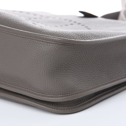 Hermes Taurillon Clemence Evelyne III GM Etain 10 of 11