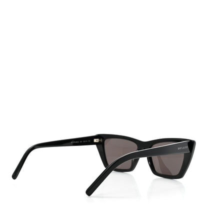 Saint Laurent Acetate Mica Cat Eye Sunglasses SL 276 Black 4 of 7