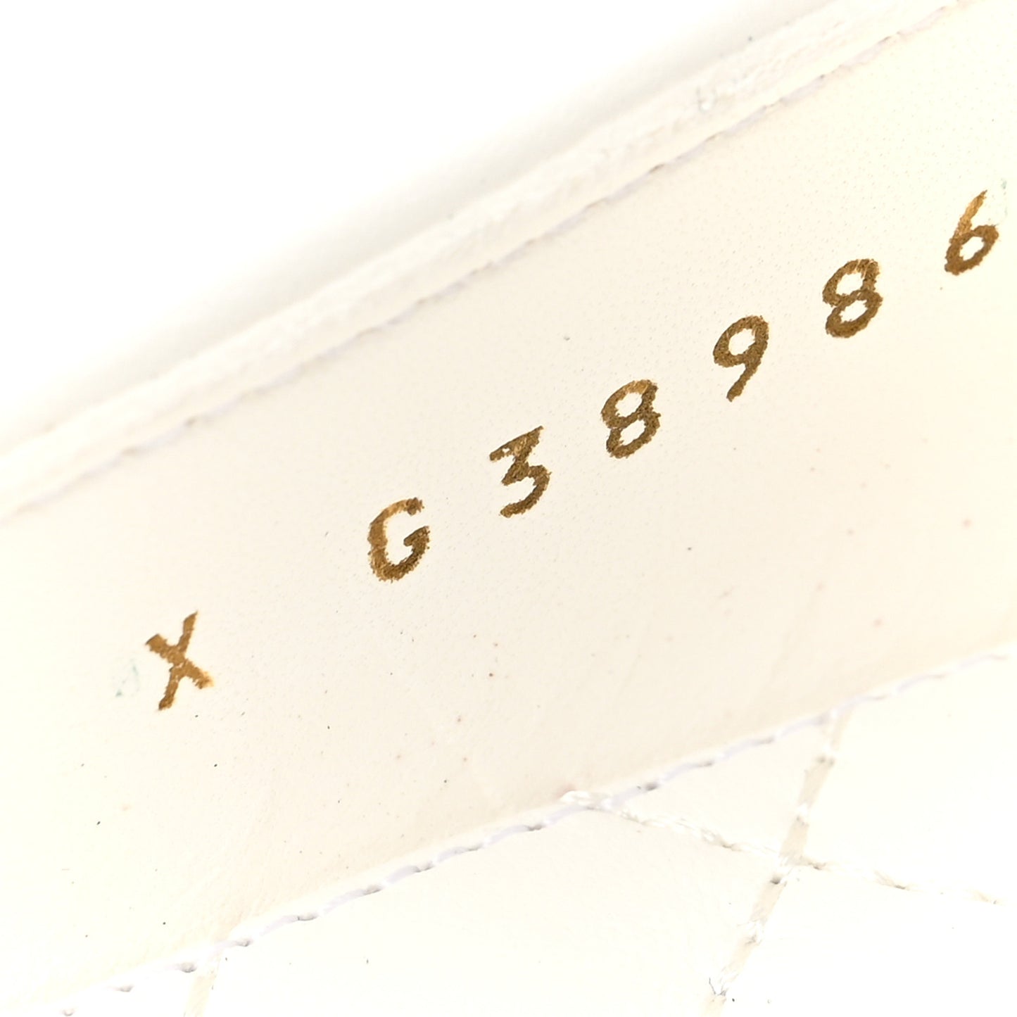 Lambskin Patent Calfskin Cap Toe Ankle Chain Ballerina Flats 38 White Black