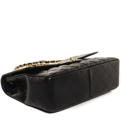 Chanel Caviar Jumbo Single Flap Black 6 of 10