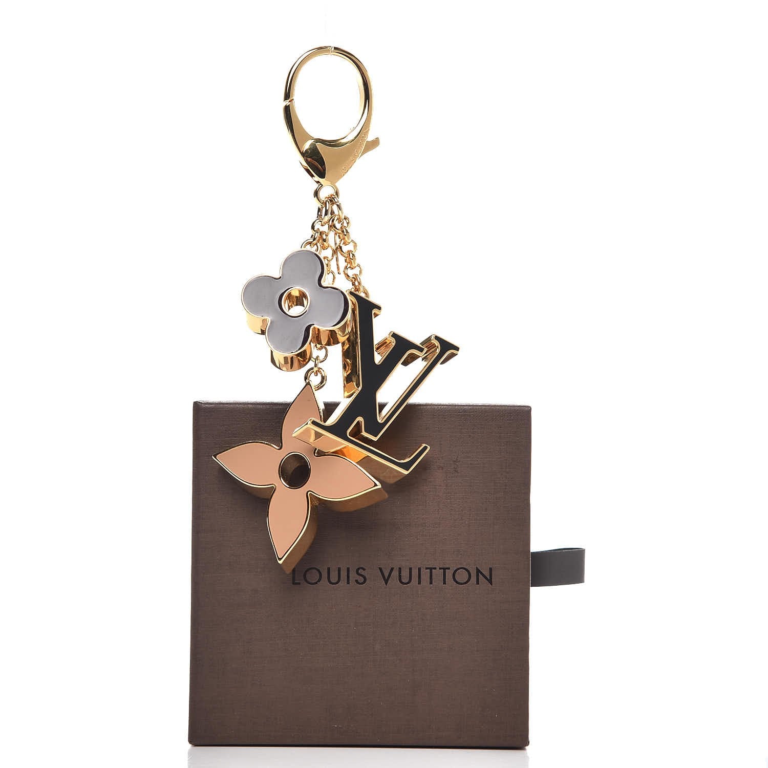Louis Vuitton Fleur De Monogram Bag Charm Dore 4 of 4