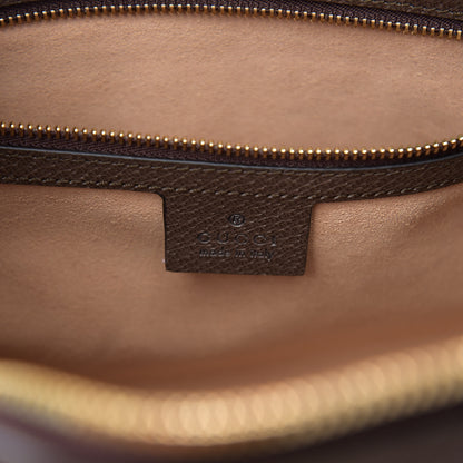 Gucci GG Supreme Monogram Web Medium Ophidia Boston Brown 5 of 10