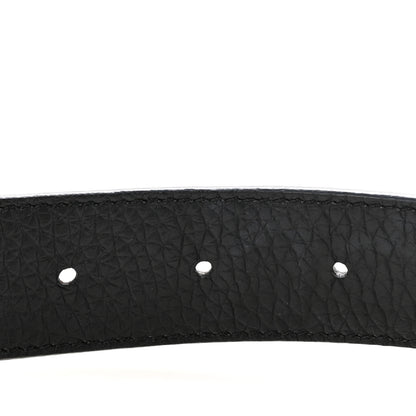 Louis Vuitton Taurillon Calfskin 30mm LV Initiales Reversible Belt 90 36 Black 5 of 9