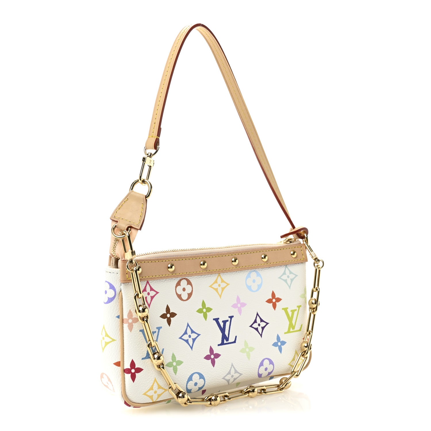 Louis Vuitton LV X TM Monogram Multicolor Pochette Accessories White 3 of 11