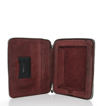 Chanel Lambskin Quilted iPad Case Black 5 of 6