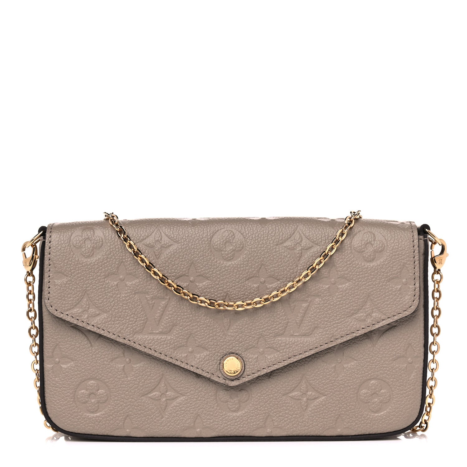 Louis Vuitton Empreinte Pochette Felicie Chain Wallet Tourterelle 1 of 9