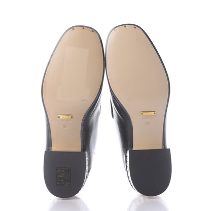 Gucci Goatskin Crystal Womens Horsebit Loafers 35 Black 6 of 13